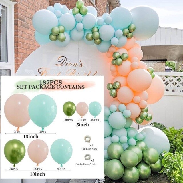 QFDIAN v96 Pcs Pink Balloon Garland Arch Kit Latex Air Ballons Pack for Baby Shower Wedding Girl Birthday Party Bride To Be Decoration