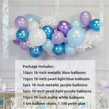 Qfdian valentines day decoration Princess Snowflake Balloon Garland Arch Kit Christmas frozen Birthday Party Ice Ballon Baby Shower Wedding Christmas Decor Globo