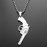 Qfdian New Fashion Cross Necklace Men Punk Nail Styling Pendant Black Gold Silver Color Chain Creative Necklace Gifts