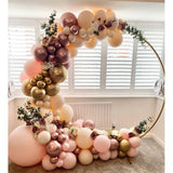 Qfdian Party decoration hot sale new Pink Balloon Garland Kit Wedding Decoration Chrome Rose Gold Balloon Arch Birthday Party Baby Shower Decoration