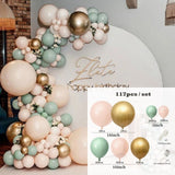 Qfdian Party decoration hot sale new Pink Balloon Garland Kit Wedding Decoration Chrome Rose Gold Balloon Arch Birthday Party Baby Shower Decoration