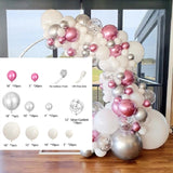 Qfdian Party decoration hot sale new Pink Balloon Garland Kit Wedding Decoration Chrome Rose Gold Balloon Arch Birthday Party Baby Shower Decoration