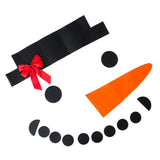 Qfdian Christmas decor ideas 16pc/set DIY Christmas Snowman Decoration Outdoor Garage Door Decorations For Home Christmas Holiday DIY Snowman Christmas Decor