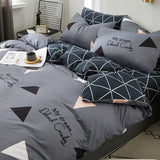 Qfdian Cozy apartment aesthetic Nordic Simple Bedding Set Adult Duvet Cover Sets Bedclothes Bed Linen Sheet Single Double Queen King size Qulit Covers 240/220