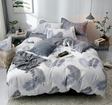 Qfdian Cozy apartment aesthetic Nordic Simple Bedding Set Adult Duvet Cover Sets Bedclothes Bed Linen Sheet Single Double Queen King size Qulit Covers 240/220
