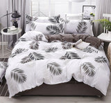 Qfdian Cozy apartment aesthetic Nordic Simple Bedding Set Adult Duvet Cover Sets Bedclothes Bed Linen Sheet Single Double Queen King size Qulit Covers 240/220