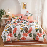 Qfdian Cozy apartment aesthetic Nordic Simple Bedding Set Adult Duvet Cover Sets Bedclothes Bed Linen Sheet Single Double Queen King size Qulit Covers 240/220