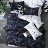 Qfdian Cozy apartment aesthetic Nordic Simple Bedding Set Adult Duvet Cover Sets Bedclothes Bed Linen Sheet Single Double Queen King size Qulit Covers 240/220