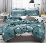 Qfdian Cozy apartment aesthetic Nordic Simple Bedding Set Adult Duvet Cover Sets Bedclothes Bed Linen Sheet Single Double Queen King size Qulit Covers 240/220