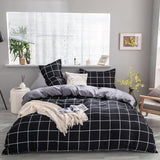 Qfdian Cozy apartment aesthetic Nordic Simple Bedding Set Adult Duvet Cover Sets Bedclothes Bed Linen Sheet Single Double Queen King size Qulit Covers 240/220