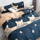 Qfdian Cozy apartment aesthetic Nordic Simple Bedding Set Adult Duvet Cover Sets Bedclothes Bed Linen Sheet Single Double Queen King size Qulit Covers 240/220