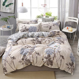 Qfdian Cozy apartment aesthetic Nordic Simple Bedding Set Adult Duvet Cover Sets Bedclothes Bed Linen Sheet Single Double Queen King size Qulit Covers 240/220
