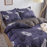 Qfdian Cozy apartment aesthetic Nordic Simple Bedding Set Adult Duvet Cover Sets Bedclothes Bed Linen Sheet Single Double Queen King size Qulit Covers 240/220