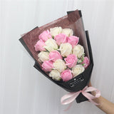 Qfdian Party gifts Party decoration hot sale new  Soap Roses Bouquet Artificial Flower Flores Plant Marriage Birthday Christmas Wedding Valentines Day Gift Home Decor