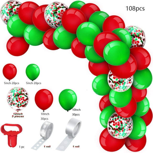 Qfdian Party decoration valentines day   Large Balloon Arch kit with Base for Birthday Christmas New Years Eve Party Decorations Supplies Adjustable Balloon Garland