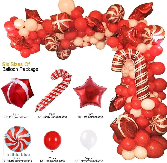 Qfdian Party decoration valentines day   Large Balloon Arch kit with Base for Birthday Christmas New Years Eve Party Decorations Supplies Adjustable Balloon Garland