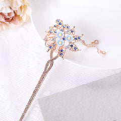 Qfdian Vintage Chinese Traditional Flower Hairpin Classic Hair Stick Elegant Women Elegant Hanfu Hair Accessories заколка для волос