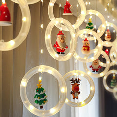 Qfdian Christmas decor ideas LED Holiday Light Decoration Lamp Decor Garland New Year Decor String Fairy Lights For Christmas Santa Decoration Accessories