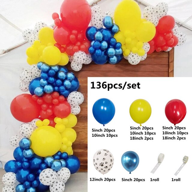 Qfdian Party decoration 79pcs/set Farm Party Decoration Balloon Garland Arch Kit Cow Animal Birthday Backdrop Latex Air Globos Baby Shower Kids Supplies