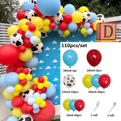 Qfdian Party decoration 79pcs/set Farm Party Decoration Balloon Garland Arch Kit Cow Animal Birthday Backdrop Latex Air Globos Baby Shower Kids Supplies