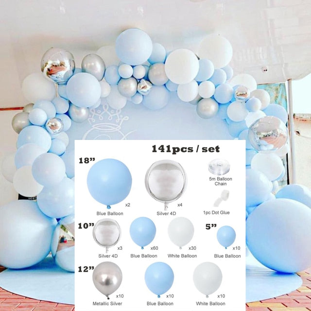 Qfdian Party decoration hot sale new Pink Balloon Garland Kit Wedding Decoration Chrome Rose Gold Balloon Arch Birthday Party Baby Shower Decoration