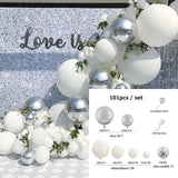 Qfdian Party decoration hot sale new Pink Balloon Garland Kit Wedding Decoration Chrome Rose Gold Balloon Arch Birthday Party Baby Shower Decoration