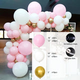 Qfdian Party decoration hot sale new Pink Balloon Garland Kit Wedding Decoration Chrome Rose Gold Balloon Arch Birthday Party Baby Shower Decoration