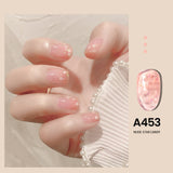 7.3ml Summer Pudding Gel Nail Polish Transparent Jelly Polish Top Coat Soak Off UV Gel Art Nail Varnish Semi Permanent