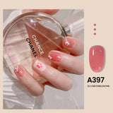 7.3ml Summer Pudding Gel Nail Polish Transparent Jelly Polish Top Coat Soak Off UV Gel Art Nail Varnish Semi Permanent