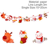 Qfdian Party decoration valentines day hot sale new Christmas Banner Garland Merry Christmas Decor for Home Navidad Noel Christmas Ornaments Xmas Decor New Year 2022