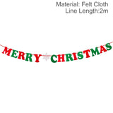 Qfdian Party decoration valentines day hot sale new Christmas Banner Garland Merry Christmas Decor for Home Navidad Noel Christmas Ornaments Xmas Decor New Year 2022