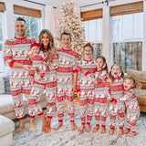 Qfdian Christmas Mommy and Me Xmas Clothes Tops+Pants Family Matching Pajamas Sets Father Mother Children & Baby's Sleepwear