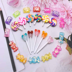 QFDIAN Variety Of Kind Cute Candies Resin Pendants Crafts DIY Making Findings Handmade Jewelry for Children DIY Earring Necklace