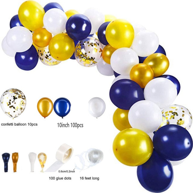 Qfdian 12ft Table Balloon Arch Kit For Birthday Party Wedding Graduation Christmas Decorations Baby Shower Bachelor Party Supplies