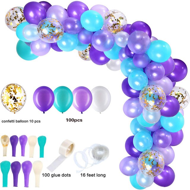 Qfdian 12ft Table Balloon Arch Kit For Birthday Party Wedding Graduation Christmas Decorations Baby Shower Bachelor Party Supplies