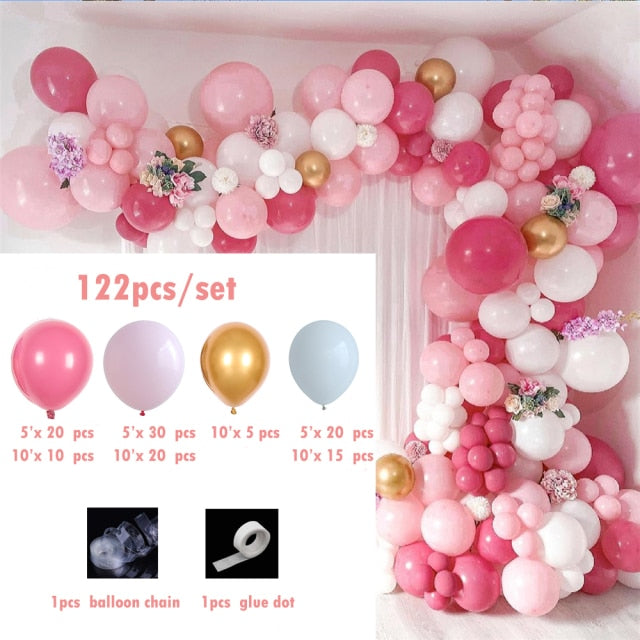 Qfdian Party decoration hot sale new 87/169Pcs Macaron Balloon Garland Arch Kit Christmas Wedding Birthday Balloon Party Decoration Baby Shower Balloon Arch Kit