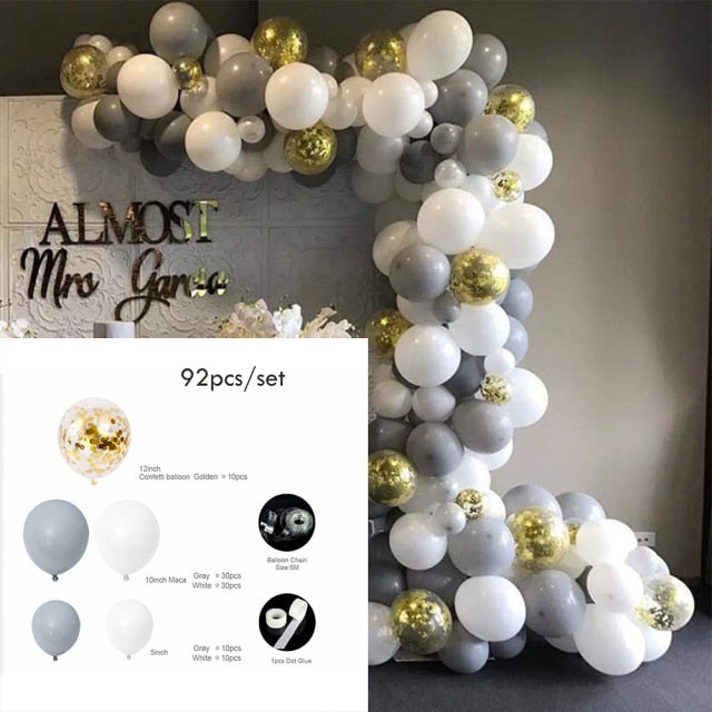 Qfdian Party decoration hot sale new 87/169Pcs Macaron Balloon Garland Arch Kit Christmas Wedding Birthday Balloon Party Decoration Baby Shower Balloon Arch Kit