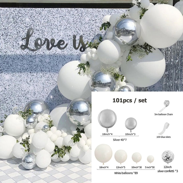 Qfdian Party decoration hot sale new 87/169Pcs Macaron Balloon Garland Arch Kit Christmas Wedding Birthday Balloon Party Decoration Baby Shower Balloon Arch Kit