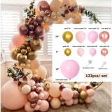 Qfdian Party decoration hot sale new 87/169Pcs Macaron Balloon Garland Arch Kit Christmas Wedding Birthday Balloon Party Decoration Baby Shower Balloon Arch Kit