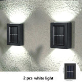 Qfdian Party decoration 2/6 LED Solar Lamp Outdoor Waterproof Street Lighting Wall Lamps Powerful Solar Powered Light for Garden Home Country Decoration