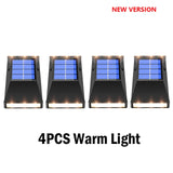 Qfdian Party decoration 2/6 LED Solar Lamp Outdoor Waterproof Street Lighting Wall Lamps Powerful Solar Powered Light for Garden Home Country Decoration
