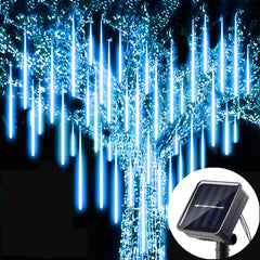 Solar LED Meteor Shower Light Holiday String Light Waterproof Fairy Garden Decor Outdoor Led Street Garland Christmas Decoration