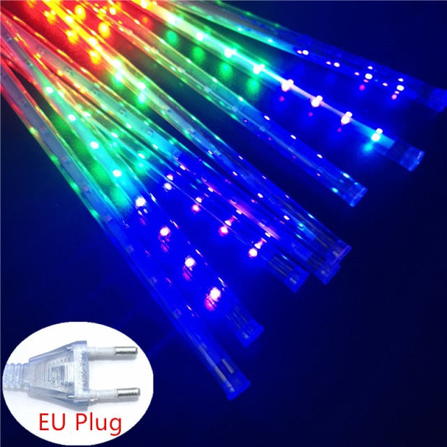 Solar LED Meteor Shower Light Holiday String Light Waterproof Fairy Garden Decor Outdoor Led Street Garland Christmas Decoration