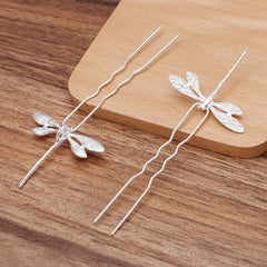 Hanfu Hairpin Hair Accessories Ancient Style Dragonfly Tassel Step Shaking Maple Leaf Hair Comb Butterfly Side Jewelry Female