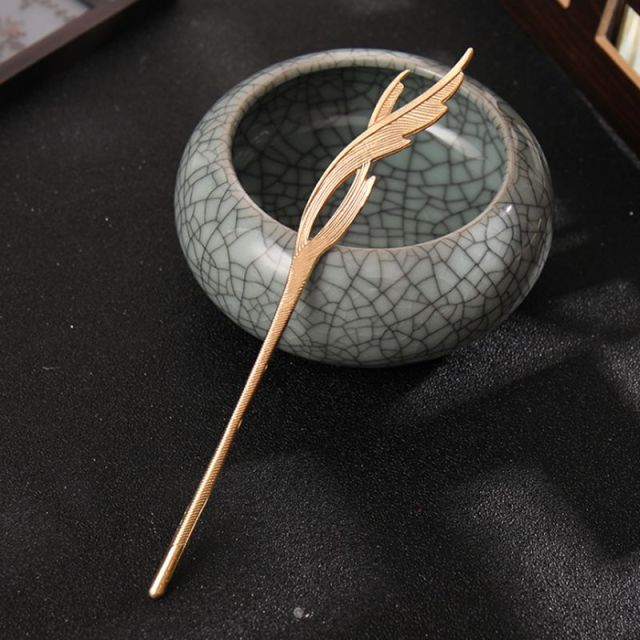 Qfdian gifts for her Chinese Style Hanfu Hair Stick Vintage Women Metal Hair Fork Hair Chopsticks Hairpin Woman Jewelry Hair Clip Accessories