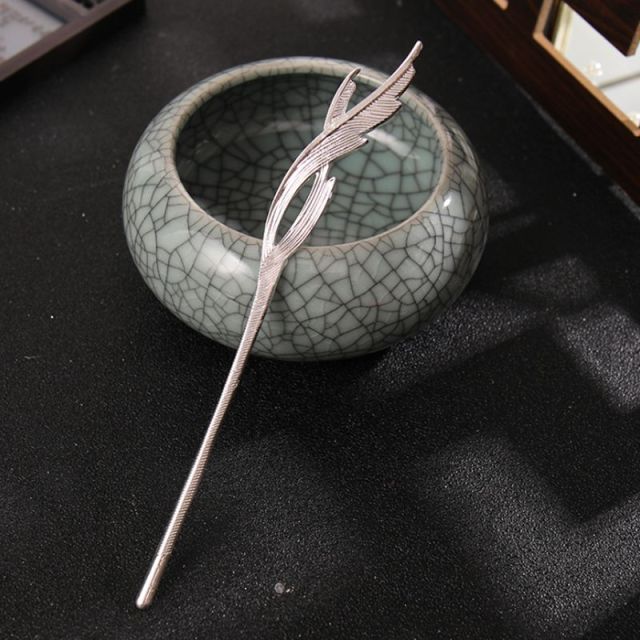 Qfdian gifts for her Chinese Style Hanfu Hair Stick Vintage Women Metal Hair Fork Hair Chopsticks Hairpin Woman Jewelry Hair Clip Accessories