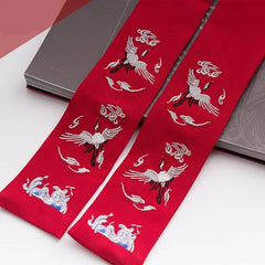 Qfdian  valentines day gifts for her China Ancient Style Flower Hanfu Embroidery Hair Band Fairy Hair Ribbon Chinese Wedding Party Headbands Bride Hair Accessories