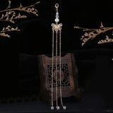 Qfdian 1pc Rabbit Hairpin Tassels Hairpin Cute Girl Daily Cos Props Vintage Barrettes Cosplay Kimono Hanfu Handwork Hair Accessories
