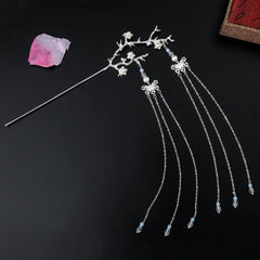 Qfdian gifts for women hot sale new Hair Clip Hanfu Hair Stick Bun Dragonfly Hairpins Retro Hair Accessories for Women U-shaped Hair Forks Tassel Duckbill Clip