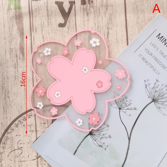 Qfdian  Christmas 1 Piece Japanese Cherry Insulated Dining Table Mat Non Slip Coaster Non Slip Coaster Kitchen Accessories Christmas Decoration